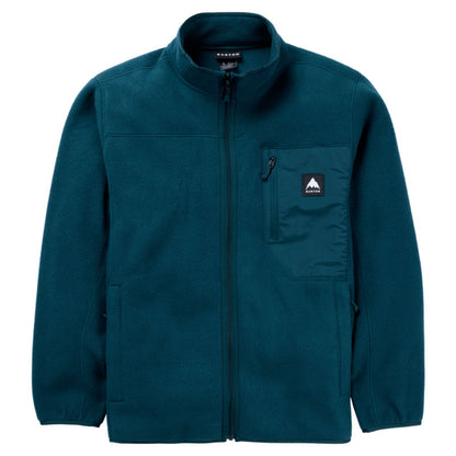 polaire burton mixte bleu canard vue à plat face