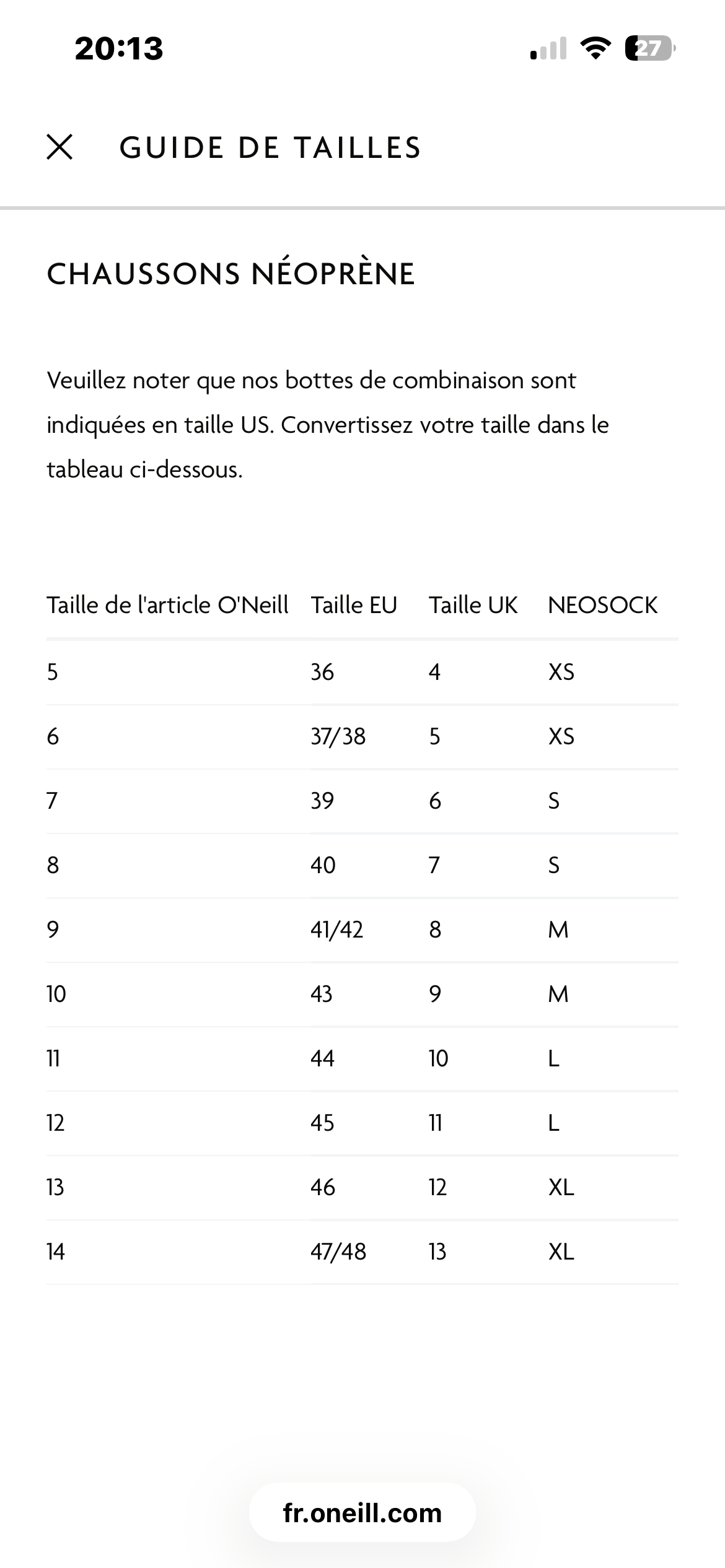 O'NEILL CHAUSSONS REACTOR REEF BOOT Blk/coal