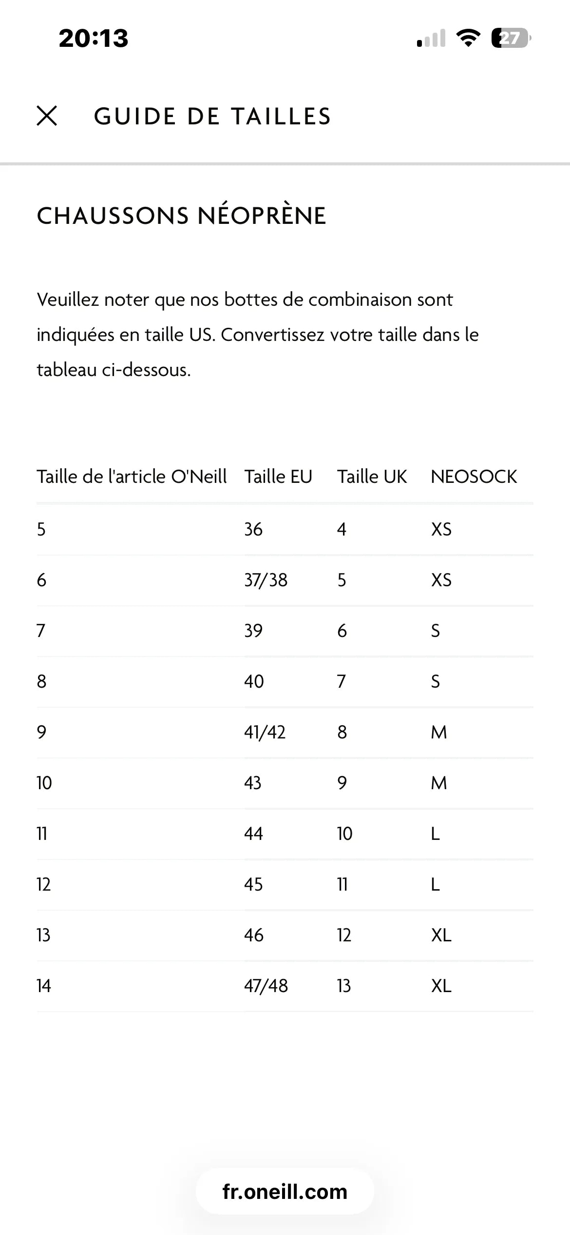O'NEILL CHAUSSONS REACTOR REEF BOOT Blk/coal