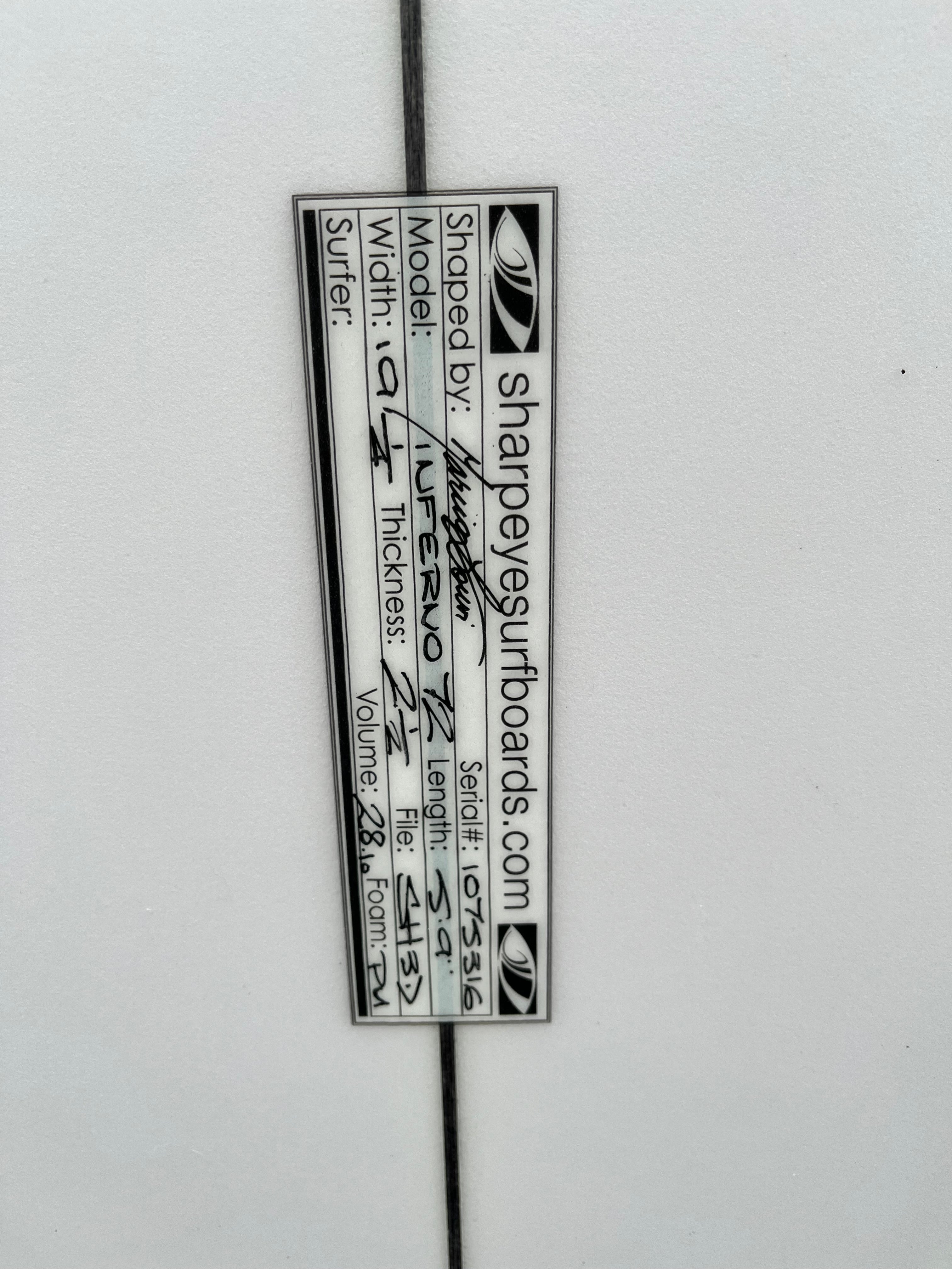 SHARPEYE INFERNO 72 5’9“