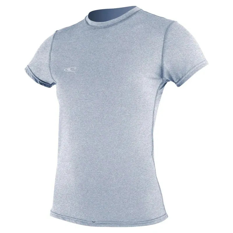 lycra de surf bleu pour femme o'neill manches courtes vue de face