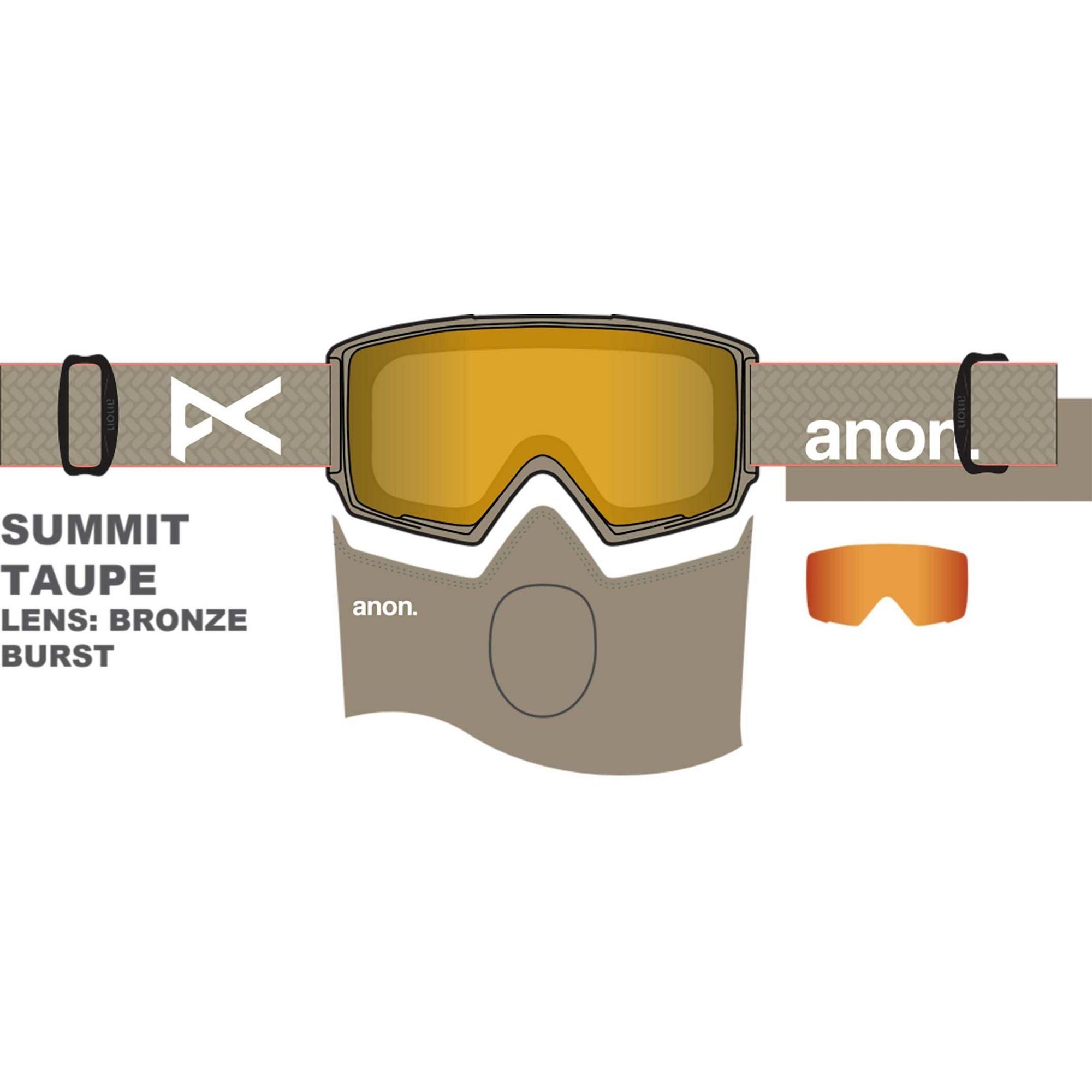 ANON MASQUE NEIGE M3 MFI Summit Taupe