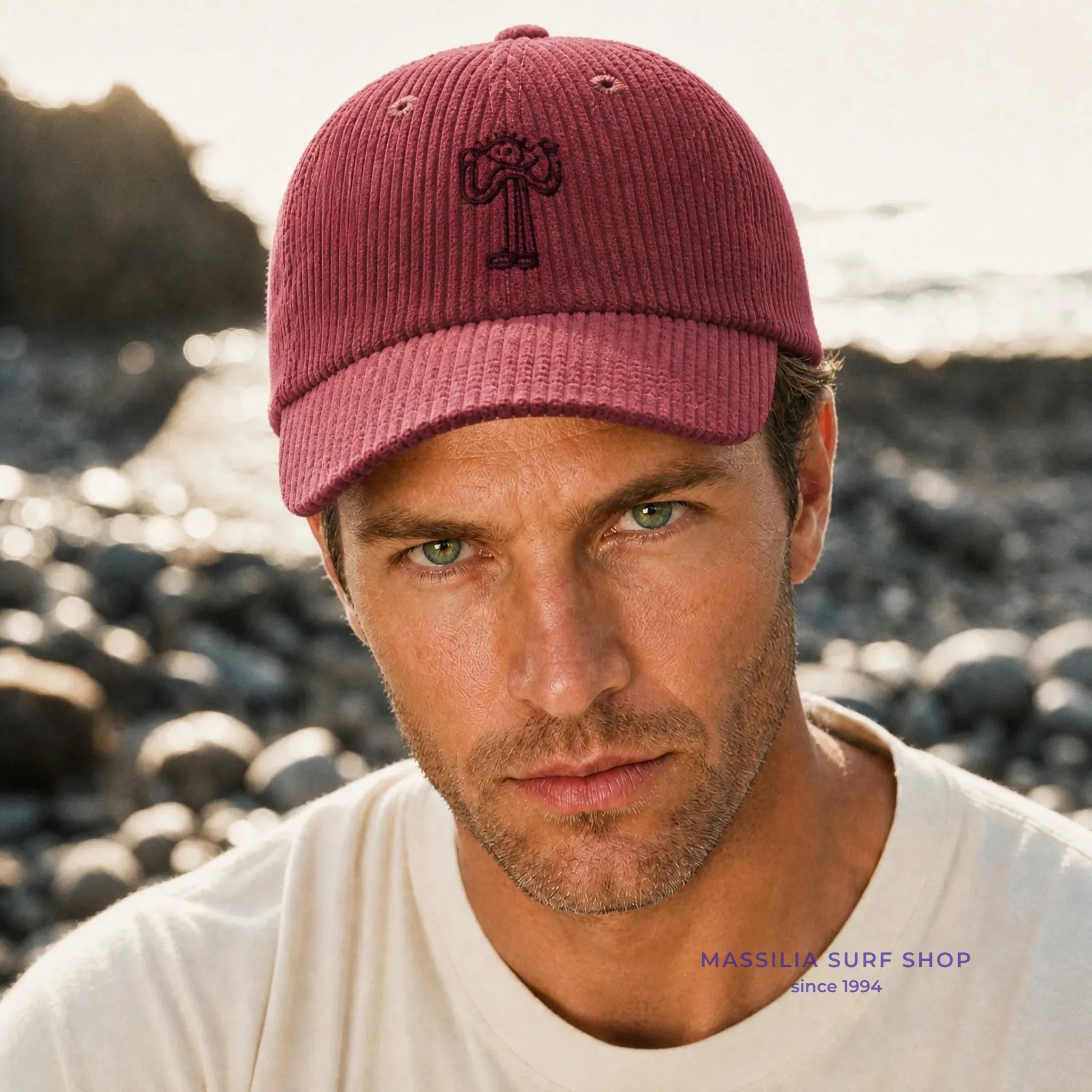 casquette velours eye portée par un homme