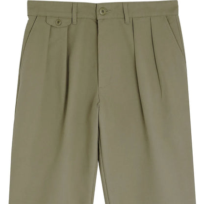 Pantalon surfwear Bask in the Sun Izaro coloris Almond, détail de la taille et des doubles plis avant