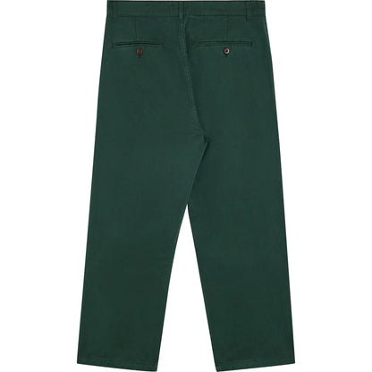 Pantalon large homme Bask in the Sun Maguro vert forêt, vue arrière avec jambes amples