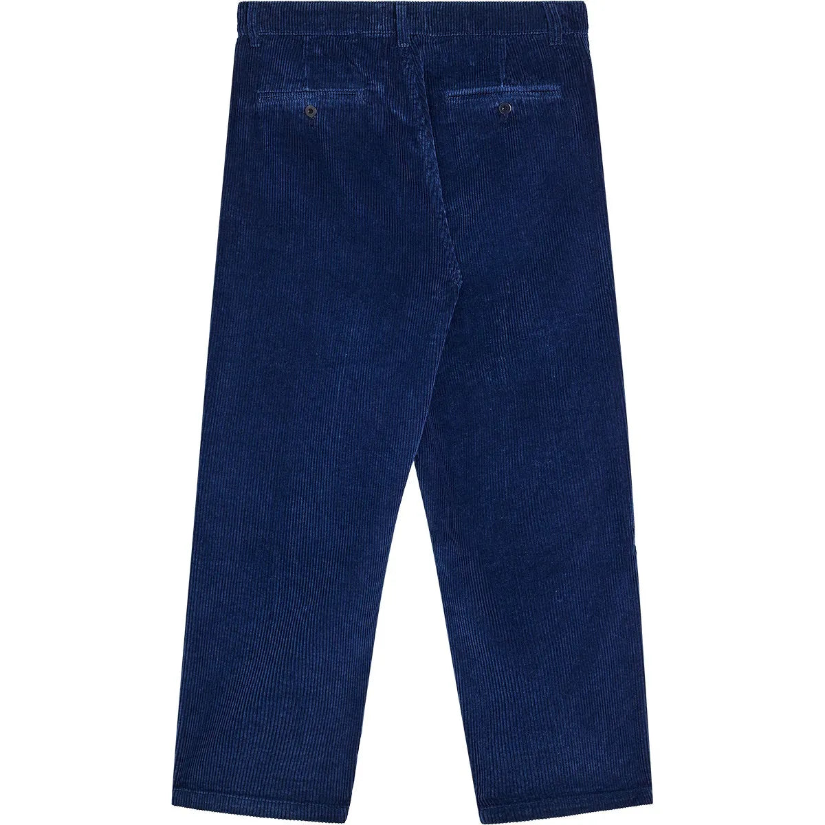 Pantalon large homme Bask in the Sun Maguro en velours côtelé indigo, vue arrière