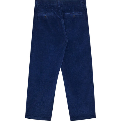 Pantalon large homme Bask in the Sun Maguro en velours côtelé indigo, vue arrière