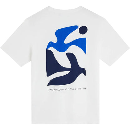Tee-shirt homme Bask in the Sun Peace coloris Natural avec grand imprimé graphique Timo Kuilder au dos