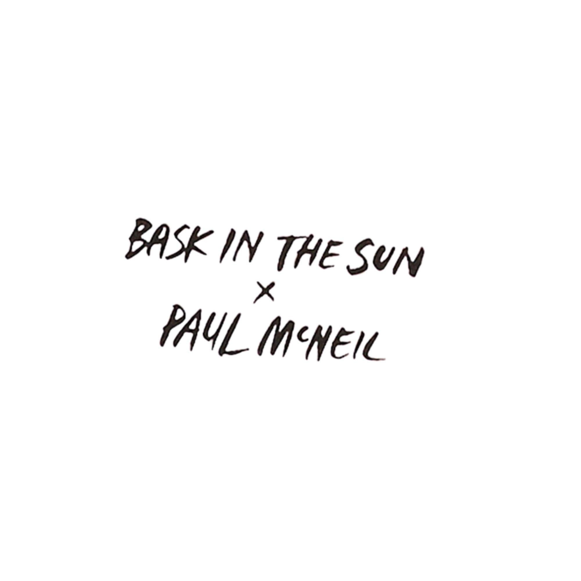 detail logo poitrine bask in the sun x paul mcneil