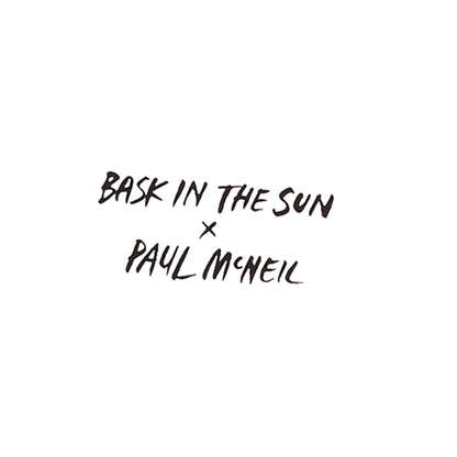 detail logo poitrine bask in the sun x paul mcneil
