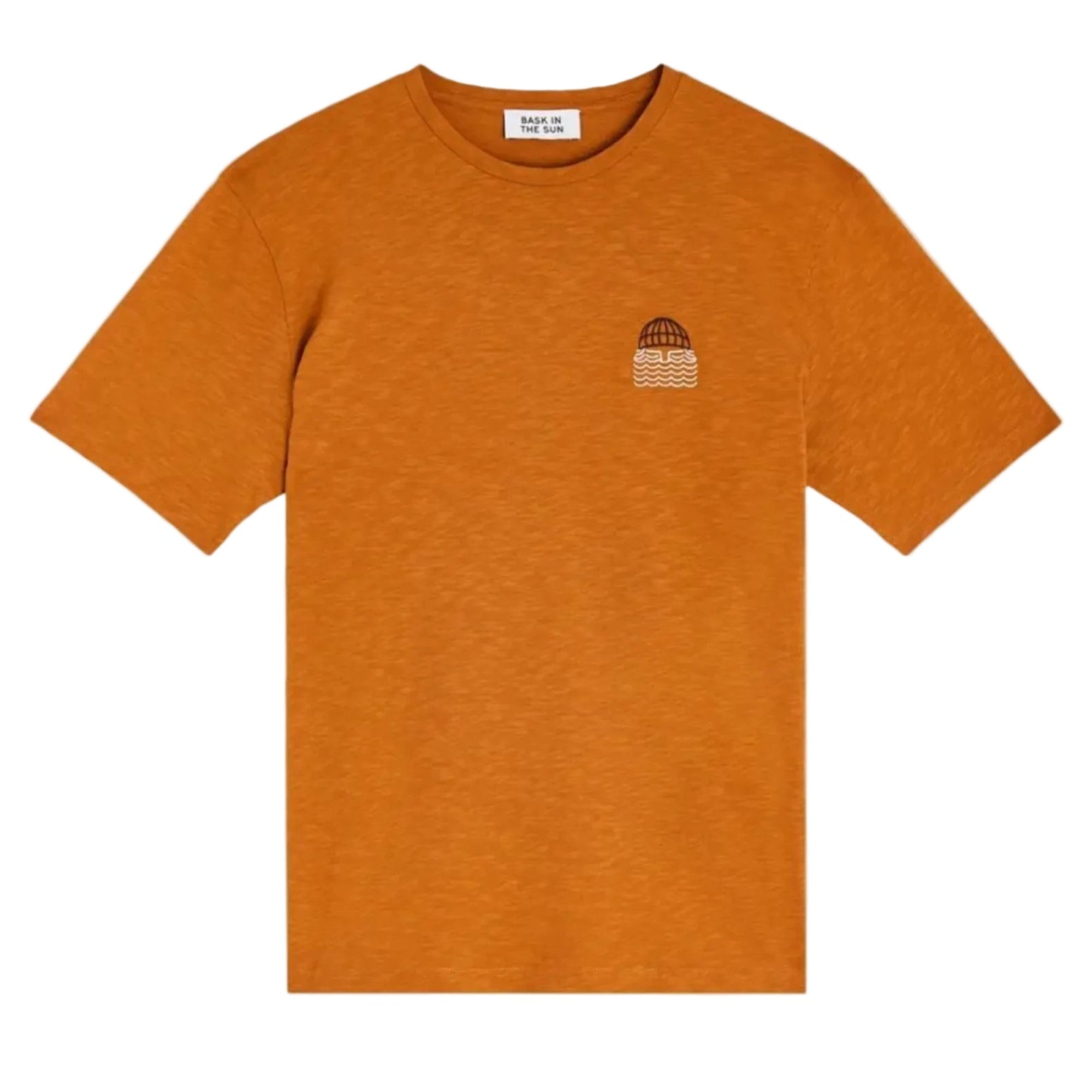 TEE SHIRT HOMME CHINÉ COULEUR CARAMEL