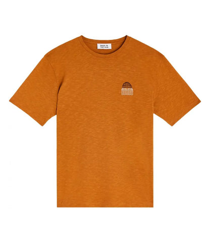 TEE SHIRT HOMME CHINÉ COULEUR CARAMEL
