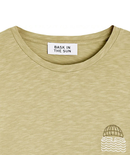 BASK IN THE SUN TEE SHIRT MINI TO THE SEA Eucalyptus