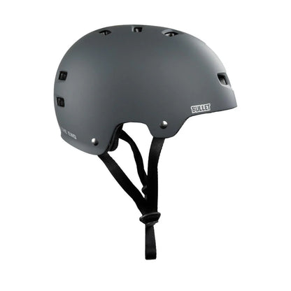 casque skate trotinette santa cruz gris vue  profil