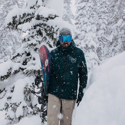 veste burton cyclic sous la neige