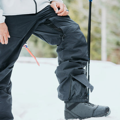 multiples zip du pantalon de ski