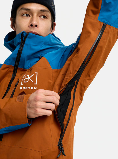 BURTON AK VESTE NEIGE CYCLIC GORE TEX 2L JACKET Chesnut brown blue teal