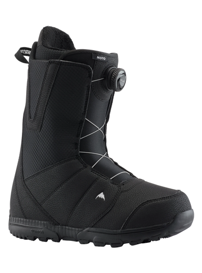 boots de snow homme burton moto boa noire vue de profil