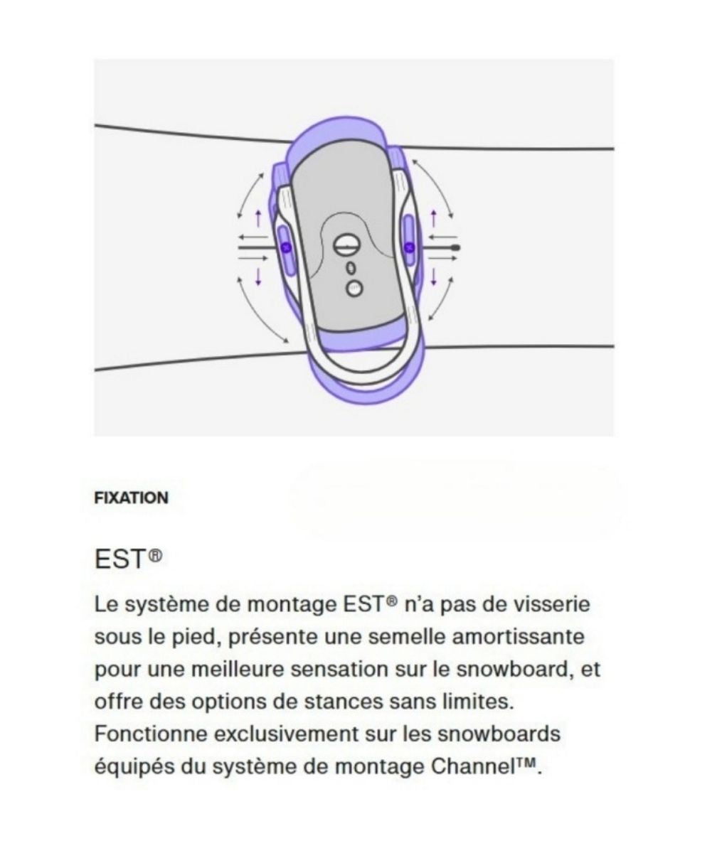 BURTON FIXATIONS SNOW STEP ON GENESIS EST Black