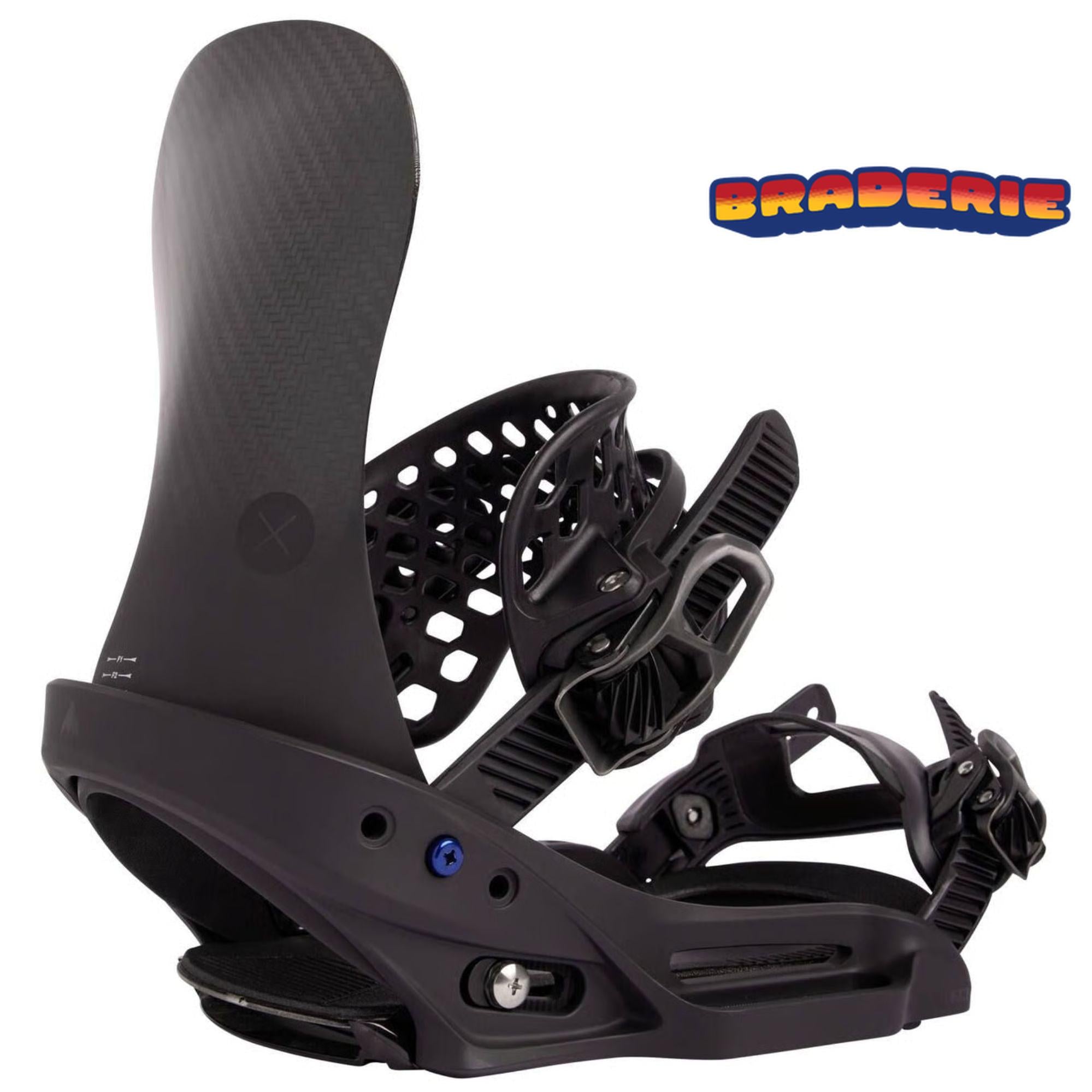 BURTON FIXATIONS SNOWBOARD HOMME X EST Black
