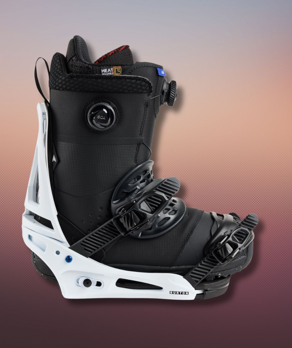 Fixations snowboard Burton Genesis Re:Flex homme avec boots maintien cheville confort ride polyvalent
