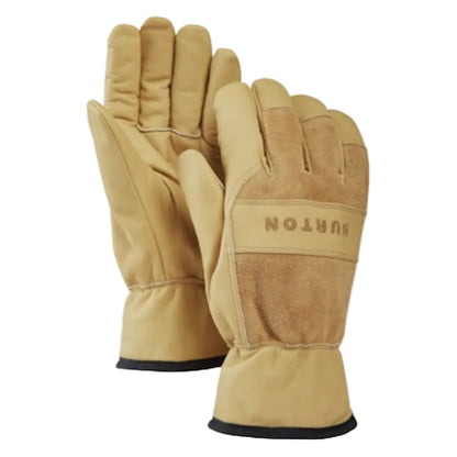 gant ski cuir beige burton  lifty lather homme
