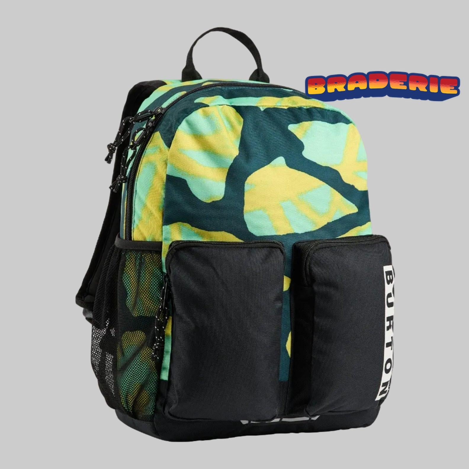 Sac à dos Burton Gromlet 15L enfant Green Graffiti Camo compact et pratique