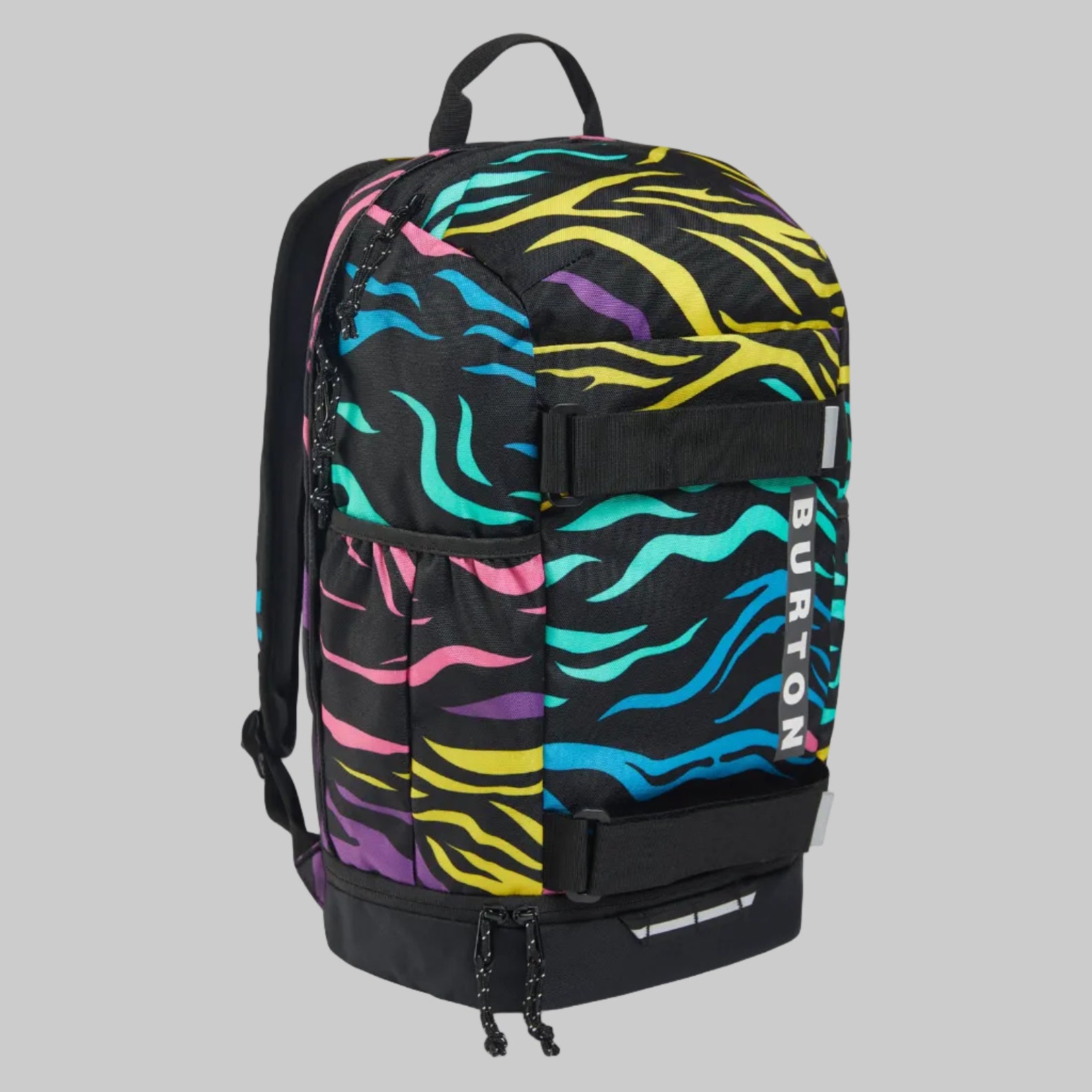 Sac à dos Burton Distortion 18L enfant motif Safari avec sangles skate et poche chaussures