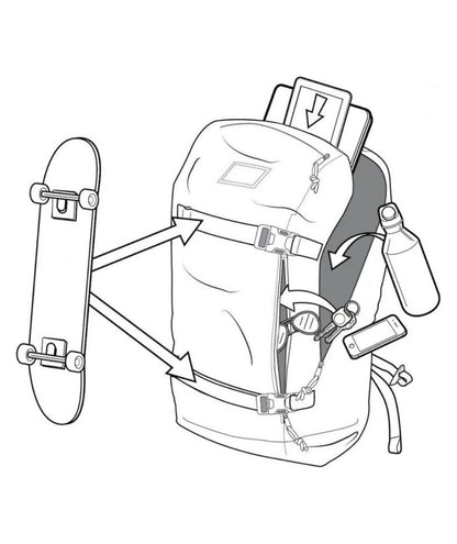 BURTON SAC A DOS KILO 2.0 27L BACKPACK Graffiti Camo