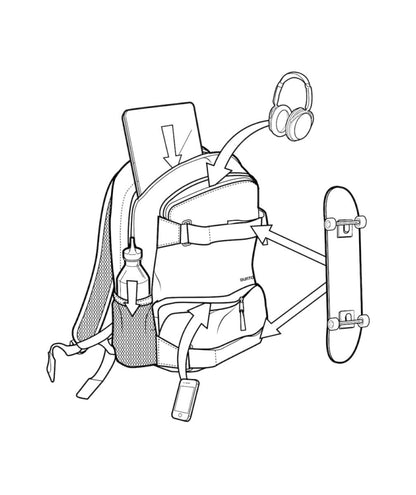 BURTON SAC A DOS TREBLE YELL 21L BACKPACK True Black