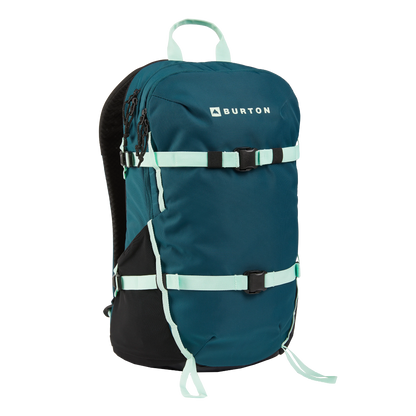 vue de face du backpack burton day hiker bleu 