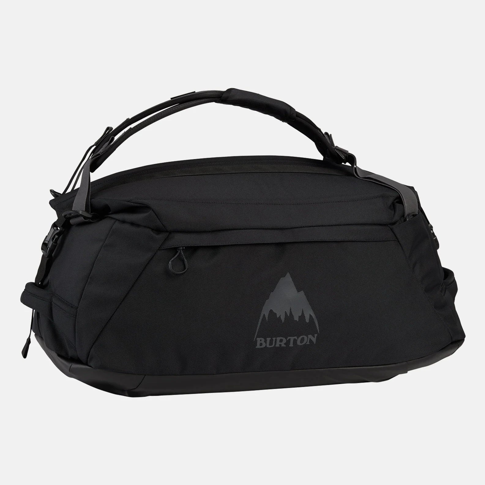 Sac Burton Multipath Duffel 60L Black avec poignée supérieure, poches zippées et design noir sobre