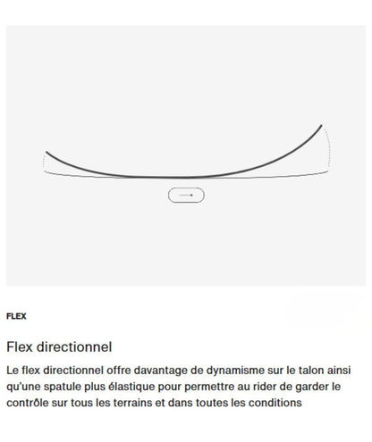 schéma flex directionnel snowboard Burton Cartographer 149
