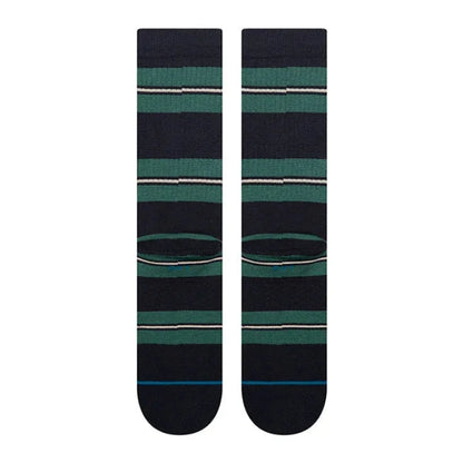 STANCE CHAUSSETTES CAESAR STRIPE CREW green vue de dos amorti moyen
