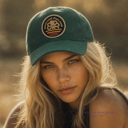 casquette femme jonsen island verte corduroy more cool lifestyle