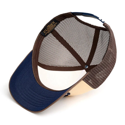 vue interieure avec zoom coutures casquette jonsen big rock visière bleue