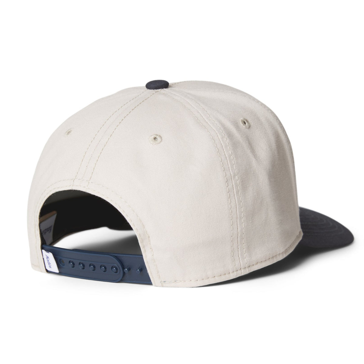 Vue arrière de la casquette surfwear Katin, panneaux délavés, visière foncée et ouverture réglable au dos