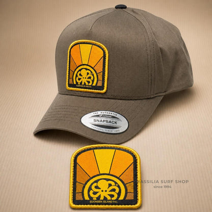 jonsen casquette marron zoom logo orange 