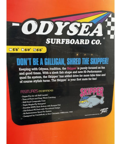 CATCH SURF SKIPPER QUAD 6'6" Emerald green