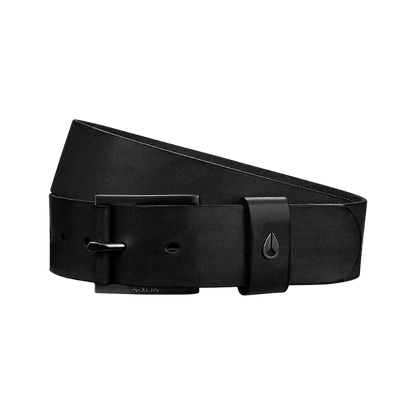 ceinture cuir noir nixon homme détail boucle noire