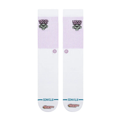 STANCE CHAUSSETTES MOJO JOJO CREW white vue de face