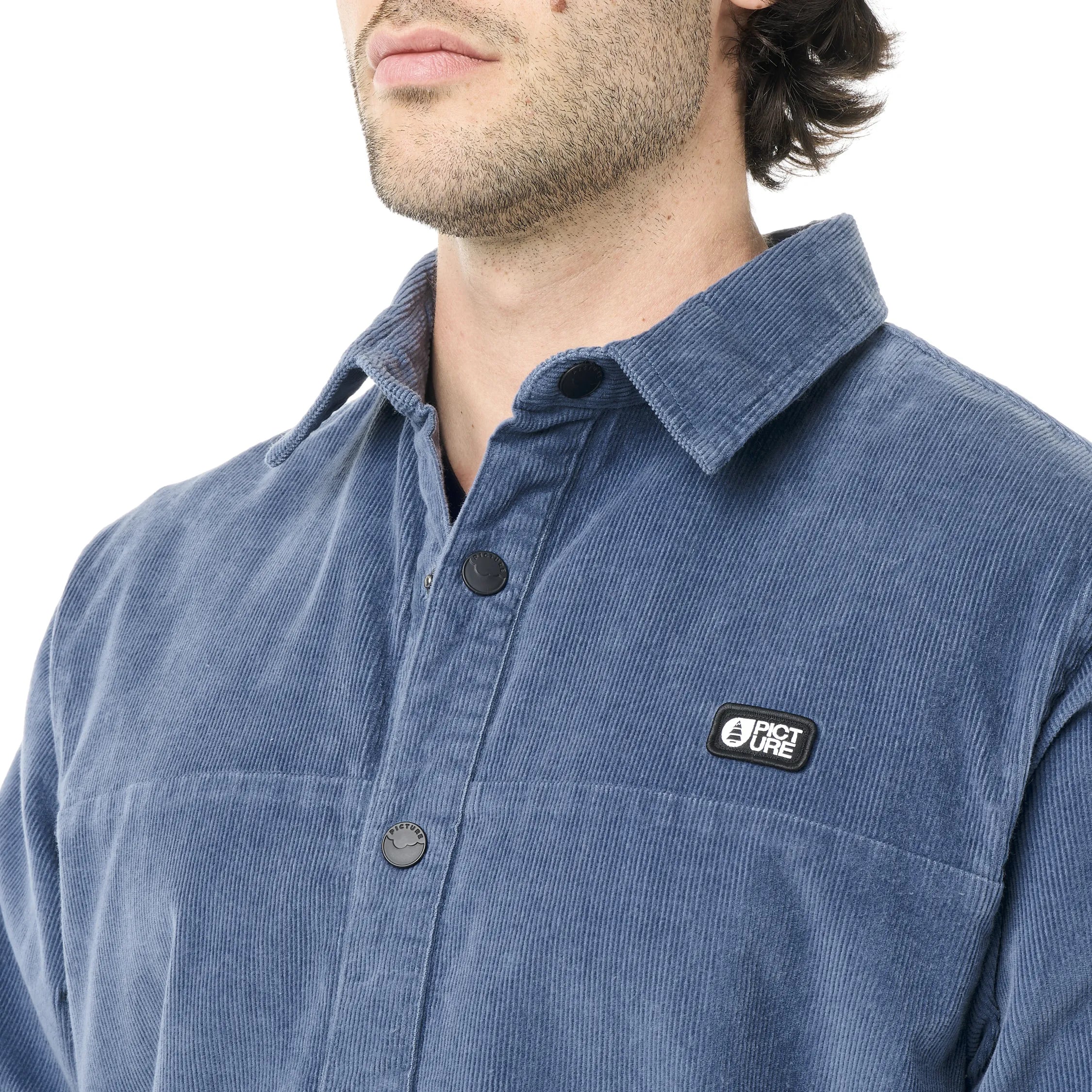 PICTURE CHEMISE VELOURS GRAFTONS SHIRT Vintage Indigo