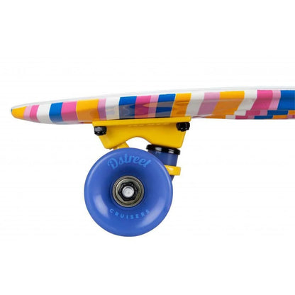 detail des trucks jaune de skateboard