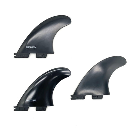lot de 3 derives de surf noires thruster