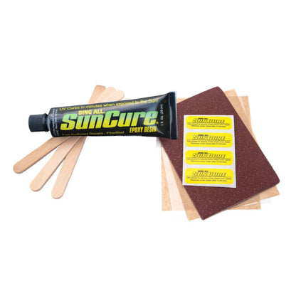 contenu kit réparation surf ding all sun cure epoxy