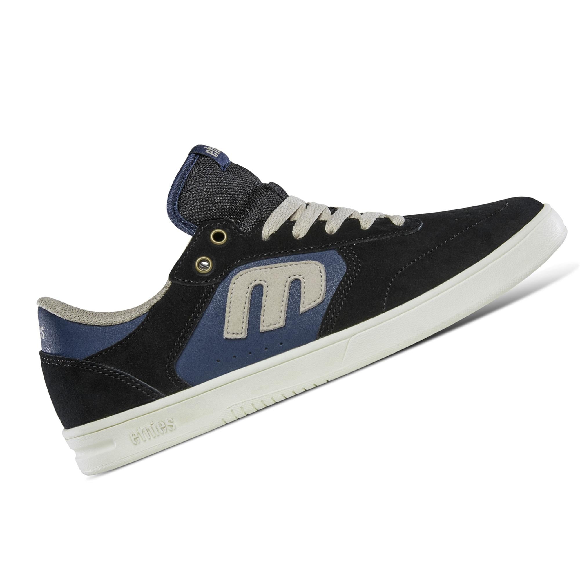 chaussures de skateboard etnies windrow black vue de coté