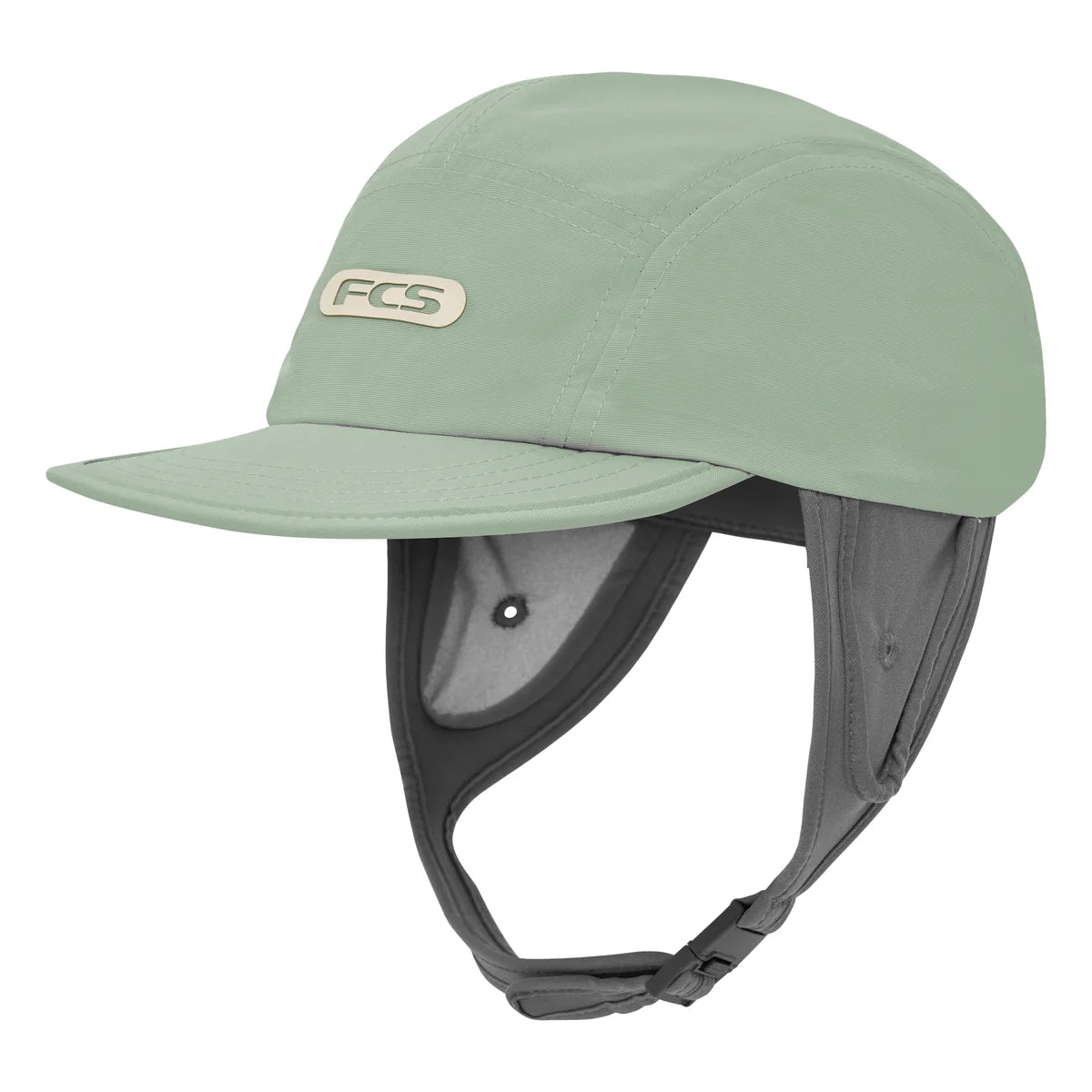 casquette de surf avec sangle menton protection UPF 50+ verte
