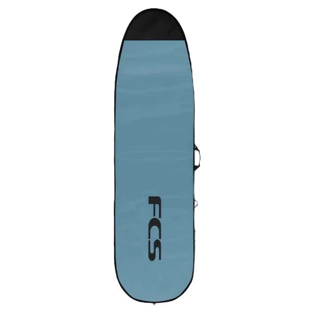 Housse de surf bleue avec gros logo fcs noir