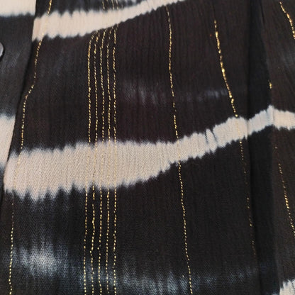 FREEMAN T.PORTER CHEMISE CARMELIA Tie&Dye Midnight détail