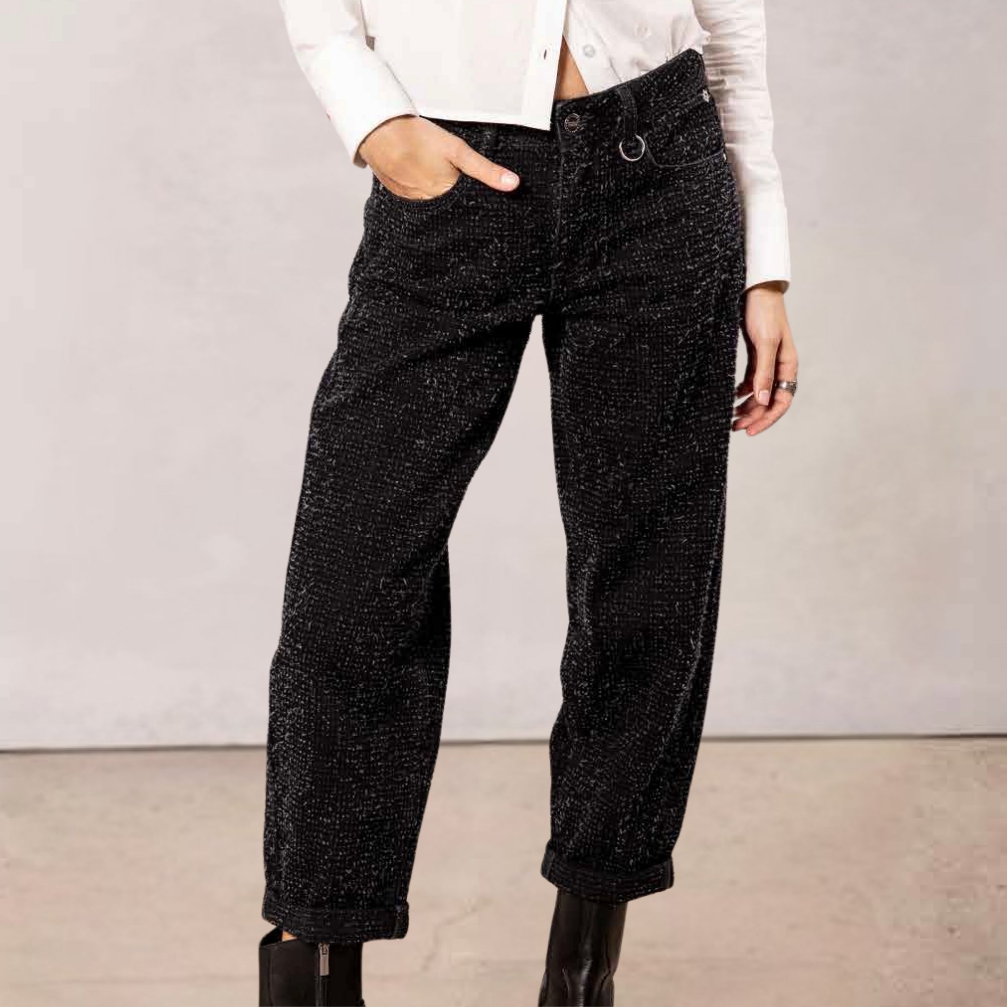 FREEMAN T.PORTER JEAN MAEVA DENIM muffy black